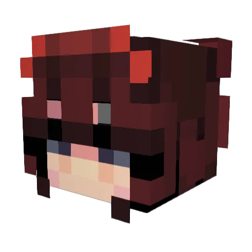 gdaygrace Minecraft avatar head, 3D render
