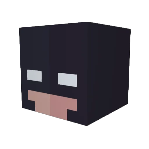 gdongz Minecraft avatar head, 3D render
