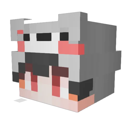 ge042 Minecraft avatar head, 3D render