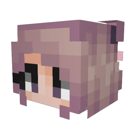 geanina16 Minecraft avatar head, 3D render