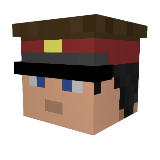 gearfox4 Minecraft avatar head, 3D render