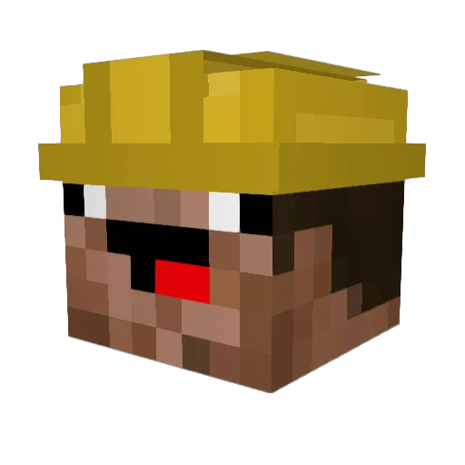 gearframeS Minecraft avatar head, 3D render