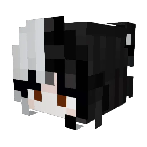 gearkat_ Minecraft avatar head, 3D render