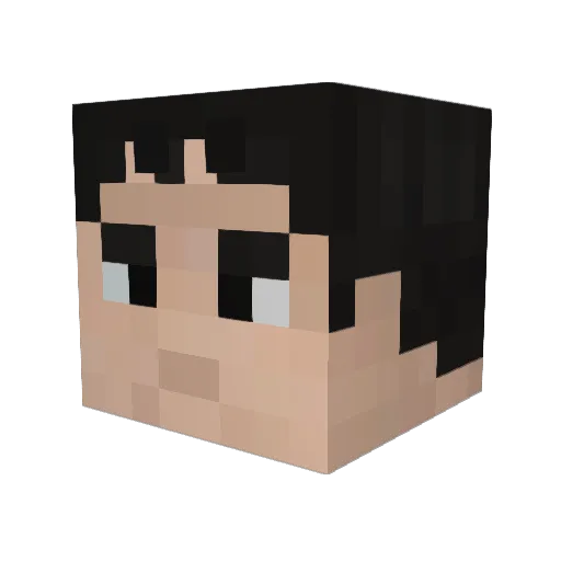 gearvz Minecraft avatar head, 3D render