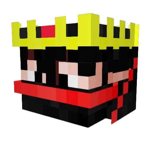 gearxgaming Minecraft avatar head, 3D render