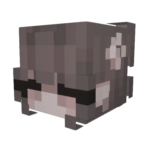 geasxs Minecraft avatar head, 3D render