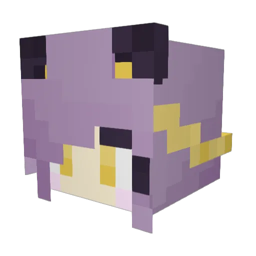 gebcupcake Minecraft avatar head, 3D render