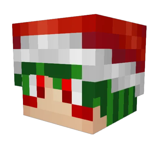 gebel Minecraft avatar head, 3D render
