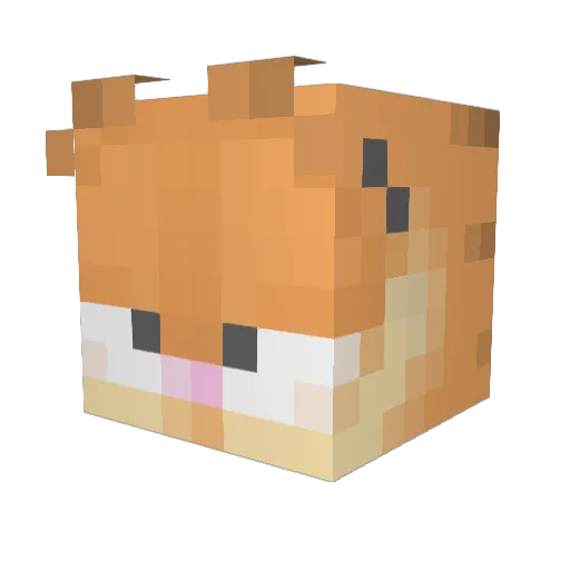 gebnumber2 Minecraft avatar head, 3D render