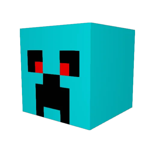 gechaz Minecraft avatar head, 3D render