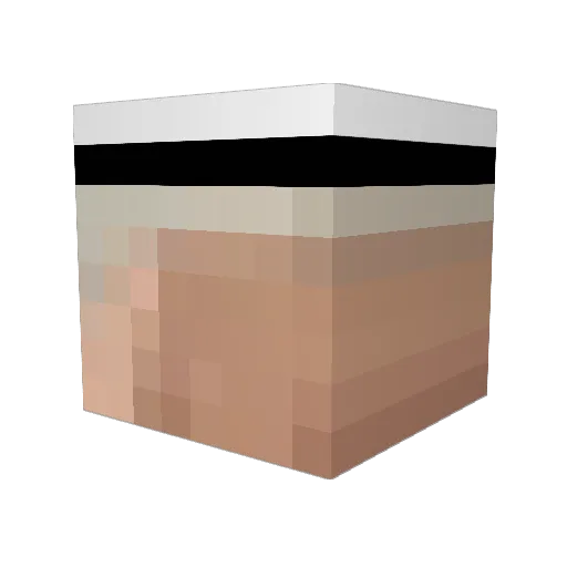 gechenlangshi Minecraft avatar head, 3D render