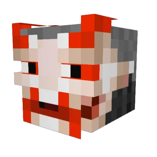 geckheck3 Minecraft avatar head, 3D render