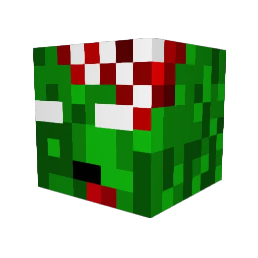 gecko805 Minecraft avatar head, 3D render