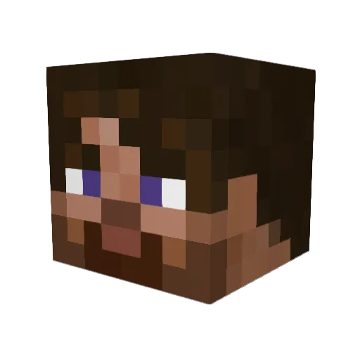 geckogod11 Minecraft avatar head, 3D render
