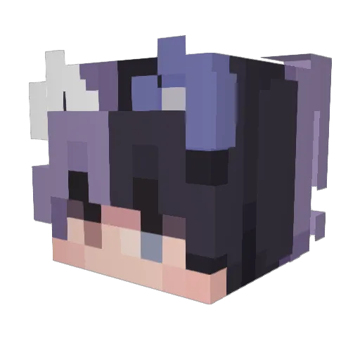 geckoslum Minecraft avatar head, 3D render