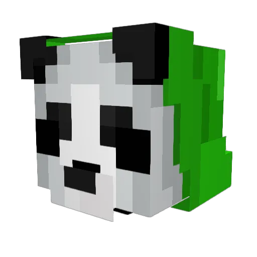 gedbad Minecraft avatar head, 3D render