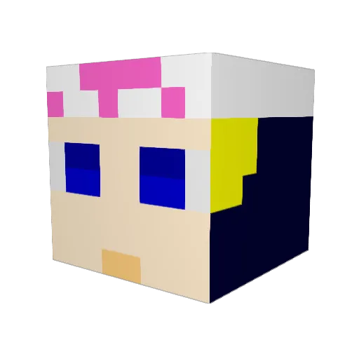 gedelstyn Minecraft avatar head, 3D render