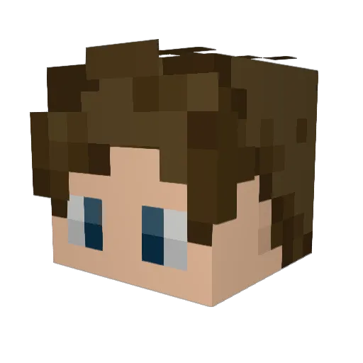 gedo14 Minecraft avatar head, 3D render