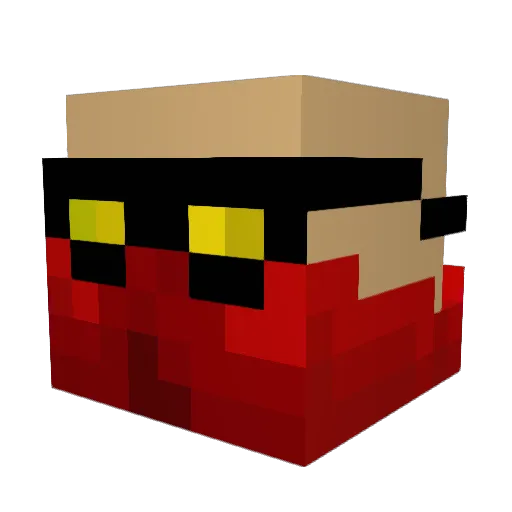 gedor717 Minecraft avatar head, 3D render
