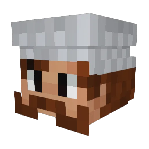geeban Minecraft avatar head, 3D render