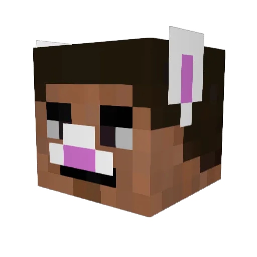 geeeeg Minecraft avatar head, 3D render