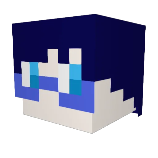 geeka66 Minecraft avatar head, 3D render
