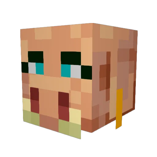 geekofmanytopics Minecraft avatar head, 3D render