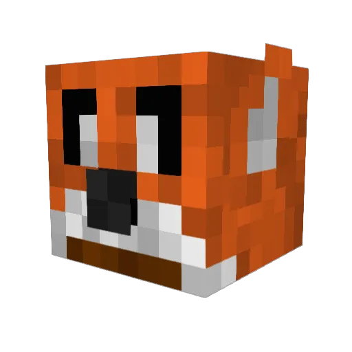 geekthenet Minecraft avatar head, 3D render