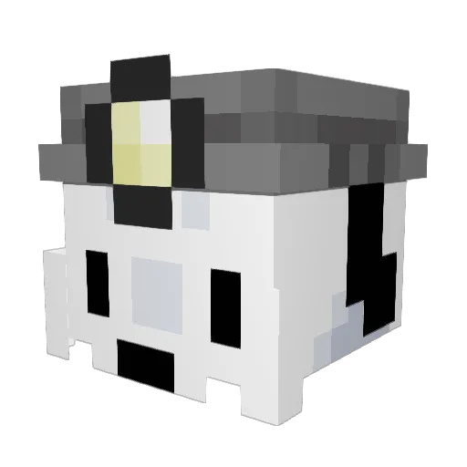 geekxy_ Minecraft avatar head, 3D render