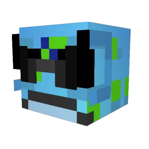 geekyis2good Minecraft avatar head, 3D render