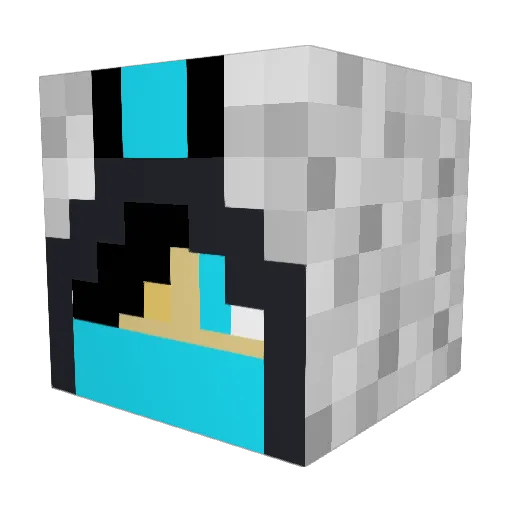 geenidee27 Minecraft avatar head, 3D render
