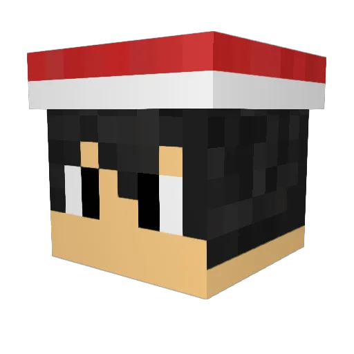 geenomepops Minecraft avatar head, 3D render