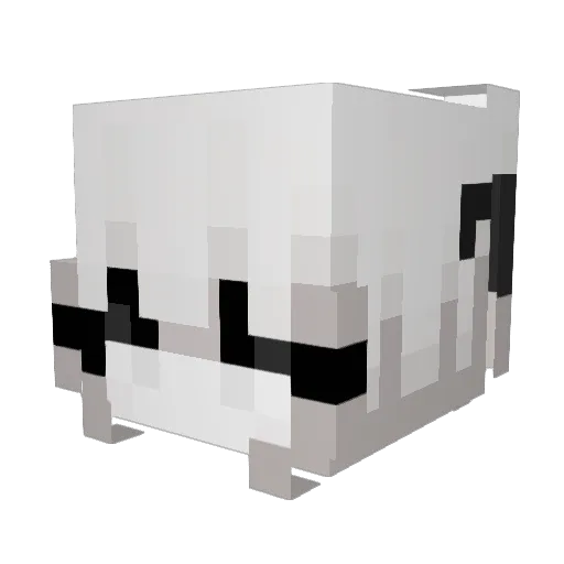geeoo Minecraft avatar head, 3D render