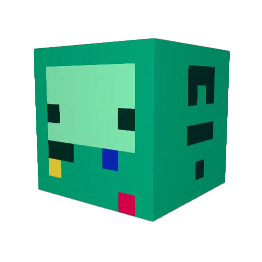 geezjuuls Minecraft avatar head, 3D render