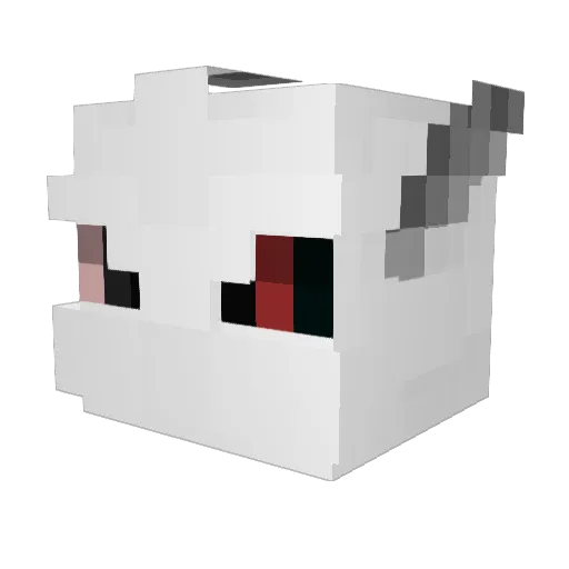gefalln Minecraft avatar head, 3D render