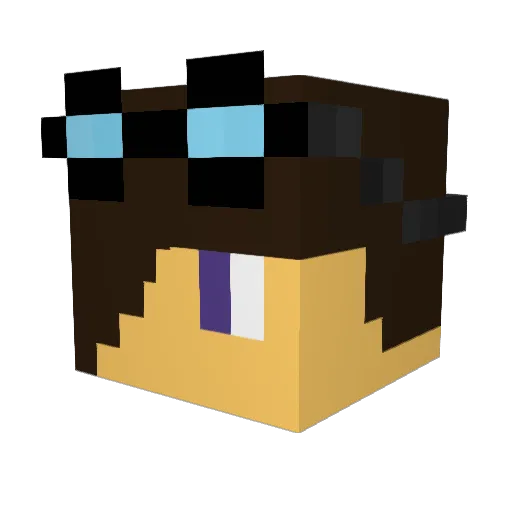 gefranchini Minecraft avatar head, 3D render