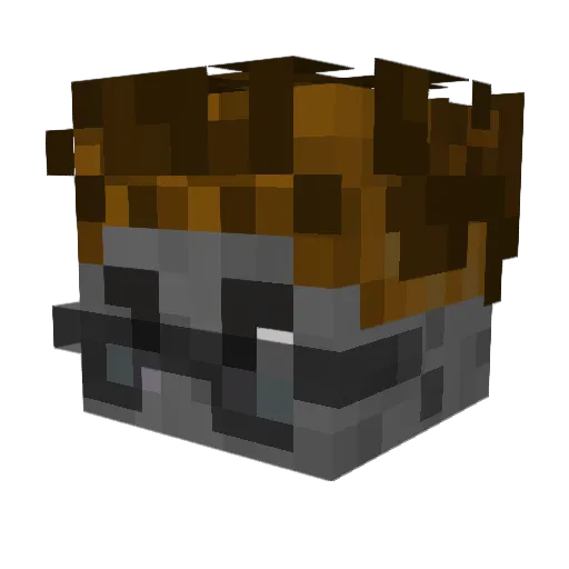 gefressen Minecraft avatar head, 3D render
