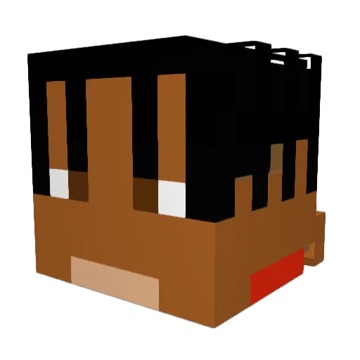 gefrxssener_ Minecraft avatar head, 3D render