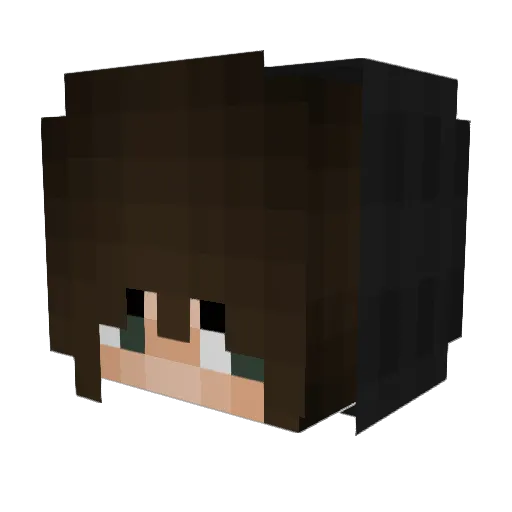 gefuehllos Minecraft avatar head, 3D render