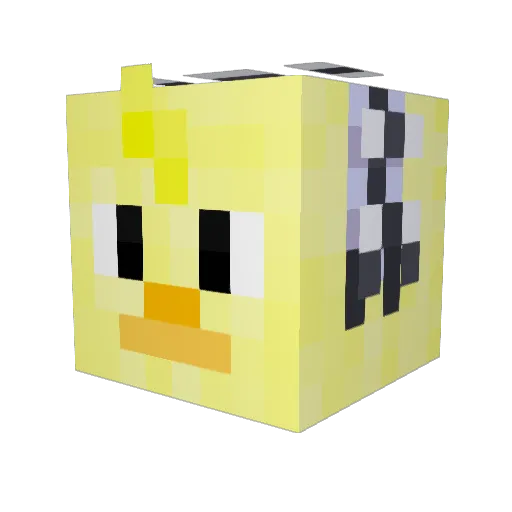 gege0619 Minecraft avatar head, 3D render