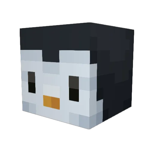 gegenverkehr Minecraft avatar head, 3D render