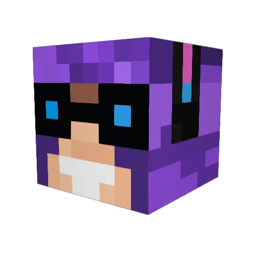 gegeyou Minecraft avatar head, 3D render