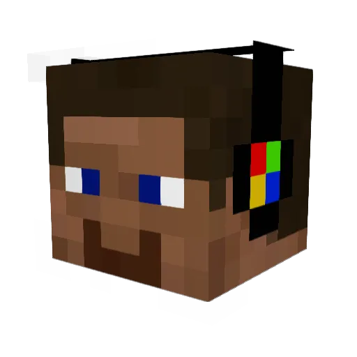 gegs_ Minecraft avatar head, 3D render