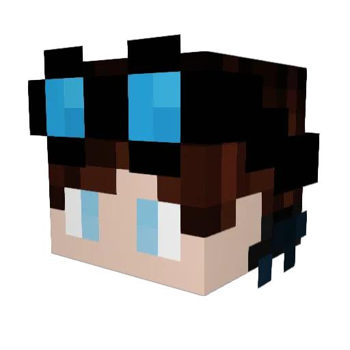 geguicris25 Minecraft avatar head, 3D render