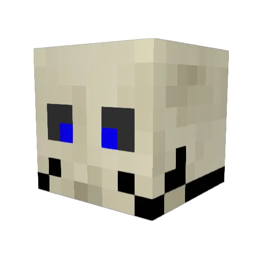 gehret Minecraft avatar head, 3D render