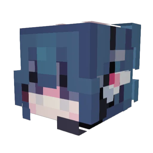 gehy Minecraft avatar head, 3D render
