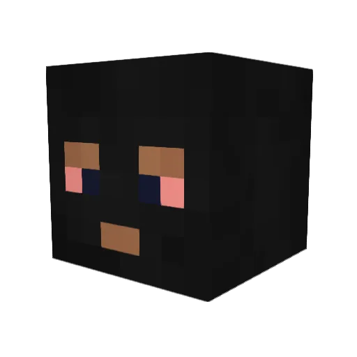 geileromer Minecraft avatar head, 3D render