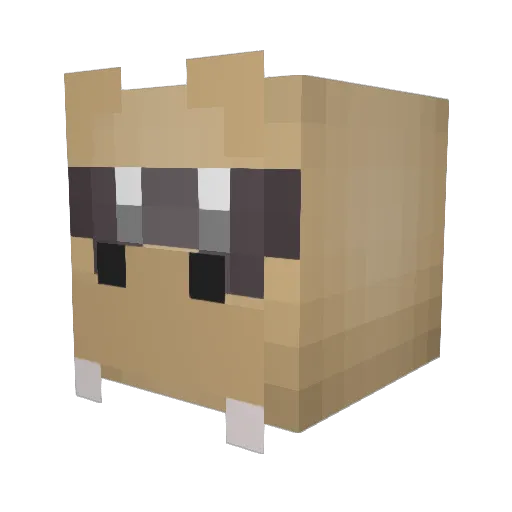 geiradam Minecraft avatar head, 3D render