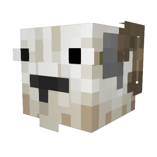 geiterbest Minecraft avatar head, 3D render