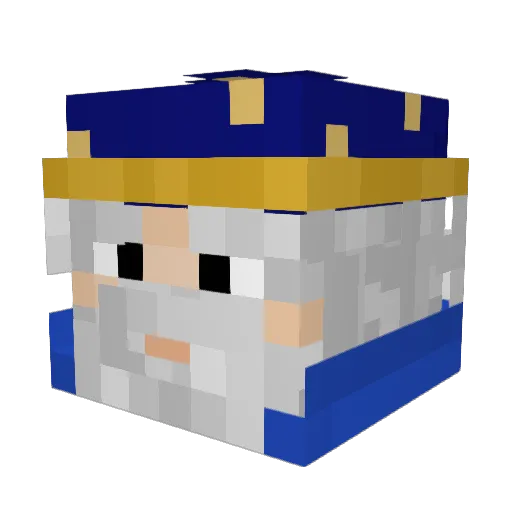 gejco Minecraft avatar head, 3D render
